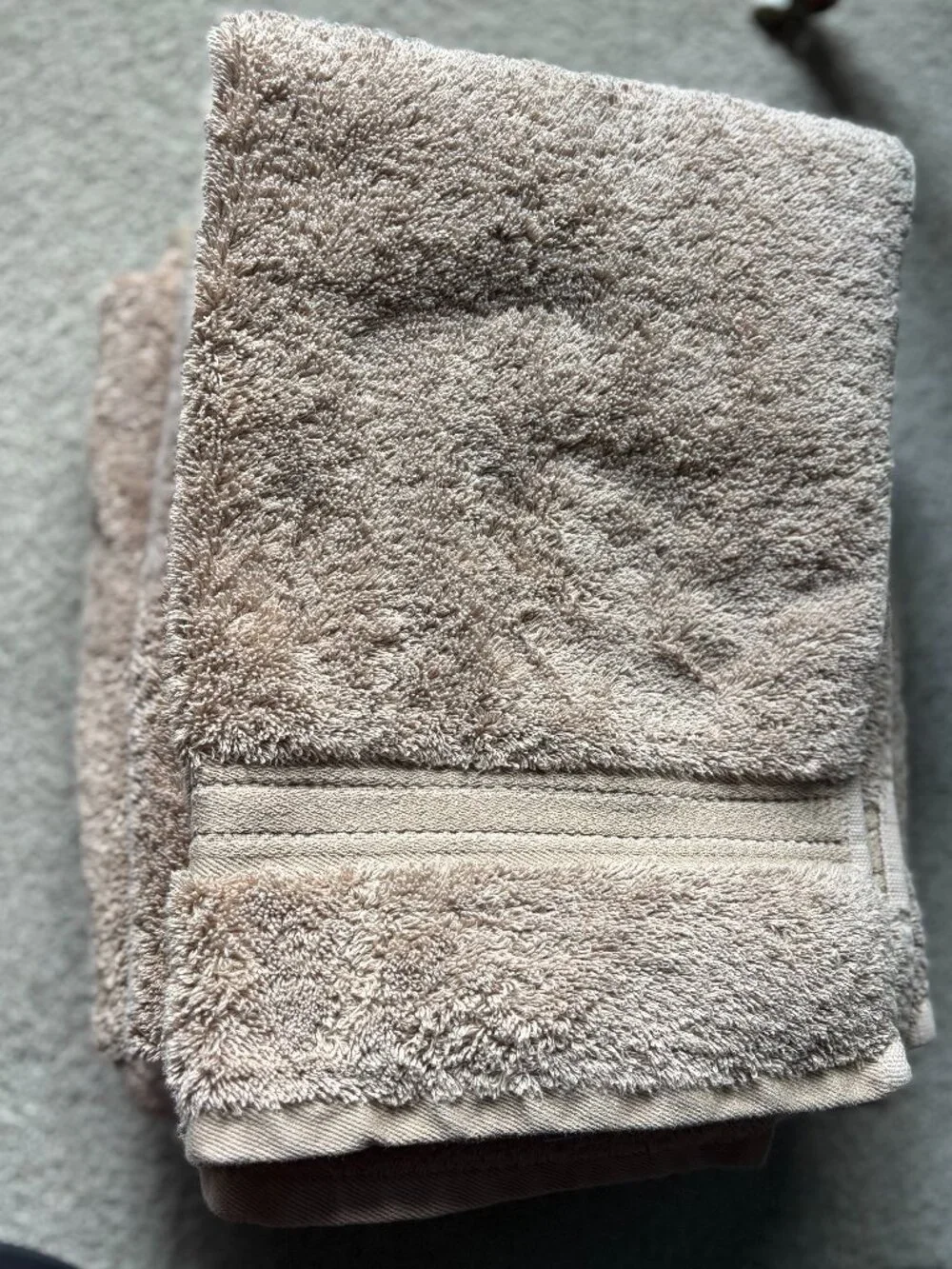 6-Piece Set Lands End 100% Supima Cotton Bath Towels - Dark Sand color
